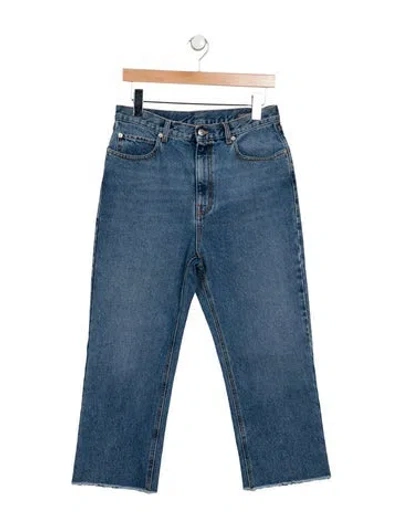 Pre-owned Alexander Mcqueen High-rise Straight Leg Jeans W/ Tags In Blue