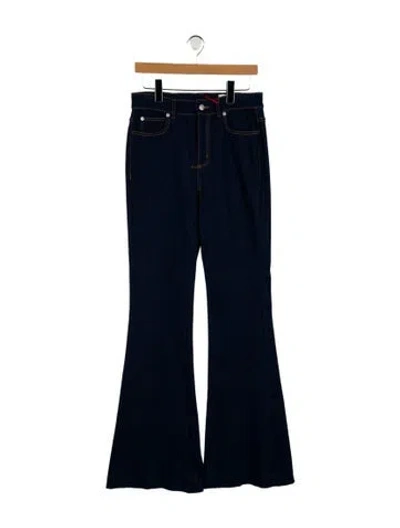 Pre-owned Alexander Mcqueen High-rise Wide Leg Jeans In Blue