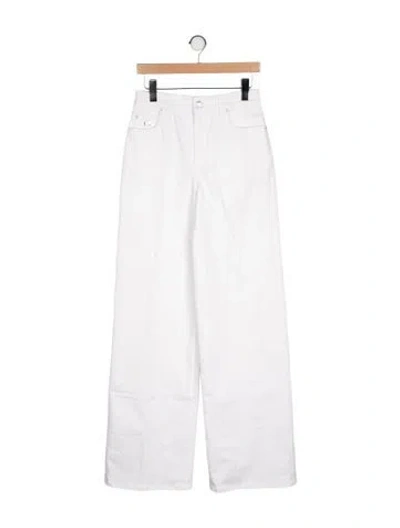 Pre-owned Alexander Mcqueen High-rise Wide Leg Jeans W/ Tags In White