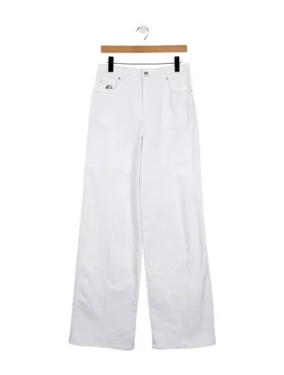 Pre-owned Alexander Mcqueen High-rise Wide Leg Jeans W/ Tags In White