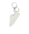 Alexander Mcqueen Holographic Sneaker Keyring In White
