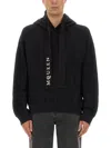 Alexander Mcqueen Hoodie With Drawstring Hood And Kangaroo Pocket