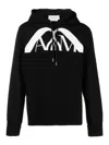 Alexander Mcqueen Oversized Logo Sweatshirt In Negro