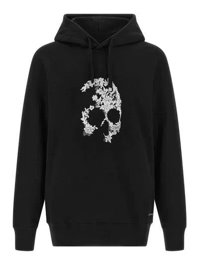 Alexander Mcqueen Skull Hoodie In Black