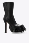 Alexander Mcqueen Clog Style Boots In Black In Black