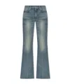 Alexander Mcqueen Boot-cut Leg Denim Pants In Blue