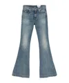 Alexander Mcqueen Mid-rise Flared Jeans In Gray