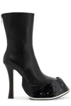 Alexander Mcqueen Clog Style Boots In Black In Black