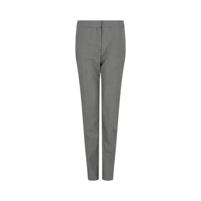 Pre-owned Alexander Mcqueen Houndstooth Cigarette Trousers 'black/ivory' | Women's Size 46