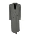 Alexander Mcqueen Houndstooth-pattern Peacoat In Gray