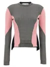Alexander Mcqueen Houndstooth Sweater In Gray
