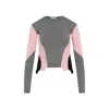 Alexander Mcqueen Black White Pink Wool Pullover