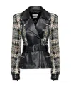 Alexander Mcqueen Calf Leather Jacket In Black