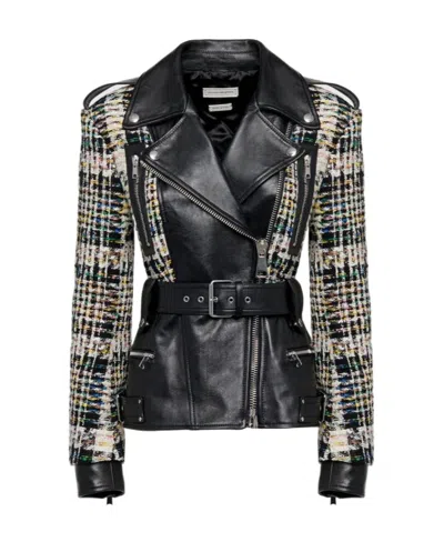 ALEXANDER MCQUEEN HYBRID BIKER JACKET