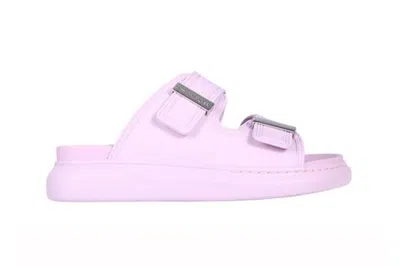 Pre-owned Alexander Mcqueen Hybrid Buckled Rubber Sandal Pink (women's)