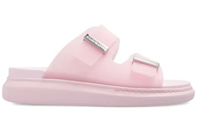 Pre-owned Alexander Mcqueen Hybrid Buckled Rubber Sandals (women's) Sneakers In Pink