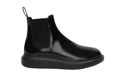 Pre-owned Alexander Mcqueen Hybrid Chelsea Boot Black (women's)