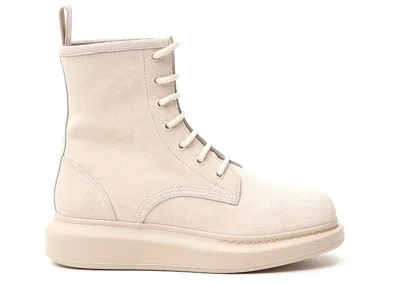Pre-owned Alexander Mcqueen Hybrid Chelsea Boot Suede (women's) Sneakers In Beige In Sand