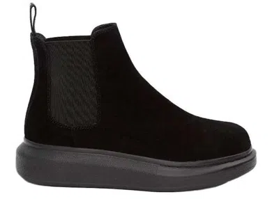 Pre-owned Alexander Mcqueen Hybrid Chelsea Boot Suede (women's) Sneakers In Black