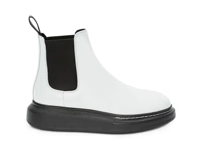 Pre-owned Alexander Mcqueen Hybrid Chelsea Boot (women's) Sneakers In White/black In Multi