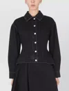 Alexander Mcqueen Denim Jacket In Black