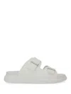 Alexander Mcqueen Hybrid Double Buckle Sandal In Silver