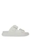 Alexander Mcqueen Hybrid Double Buckle Sandal In Silver