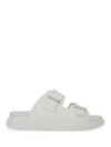 Alexander Mcqueen Hybrid Double Buckle Sandal In White