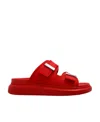 Alexander Mcqueen Hybrid Double-strap Slides In Red