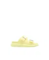 Alexander Mcqueen Hybrid Double-strap Slides In Yellow