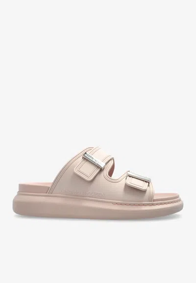 Alexander Mcqueen Hybrid Logo Sandals In Pink