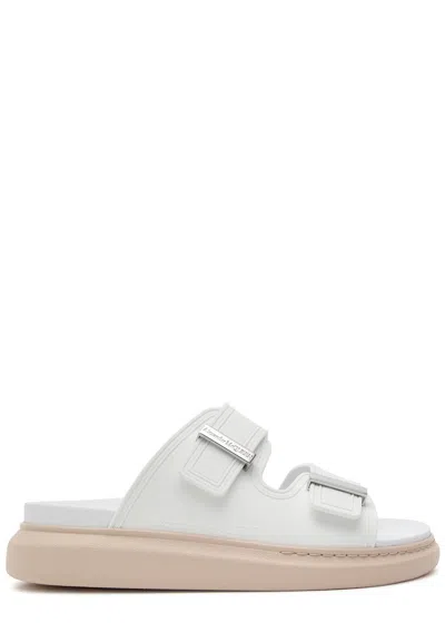 Alexander Mcqueen Hybrid Double-strap Slides In White