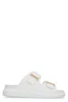 Alexander Mcqueen Hybrid Flatform Slide Sandals In White