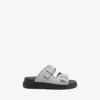 Alexander Mcqueen Oversized Hybrid Sandals In Ash Grey