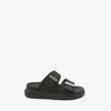 Alexander Mcqueen Alexander Mc Queen Hybrid Sandals In Black/silver
