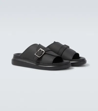 Alexander Mcqueen Hybrid Slides In Black