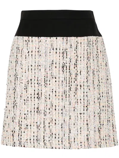 ALEXANDER MCQUEEN HYBRID TWEED MINI SKIRT