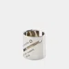 Alexander Mcqueen Identity Tag Ring -  - Metal - Metallic In Metallic