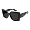 Alexander Mcqueen Mcqueen 56mm Square Sunglasses In Black