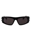 Alexander Mcqueen Injectate Black Sunglasses In Black