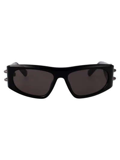 Alexander Mcqueen Injectate Black Sunglasses
