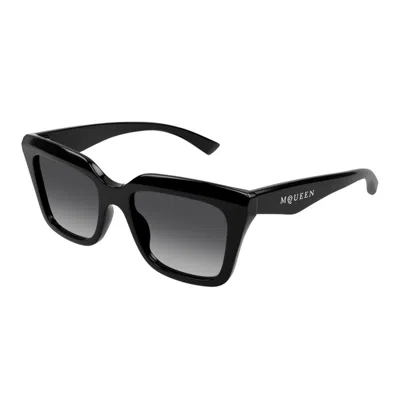 Alexander Mcqueen Injectate Black Sunglasses
