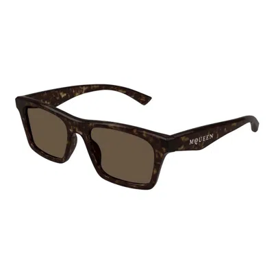 Alexander Mcqueen Injectate Havana Sunglasses