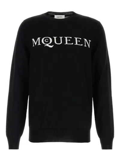 ALEXANDER MCQUEEN INTARSIA-KNIT SWEATER