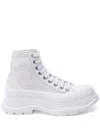 Alexander Mcqueen Tread Slick High-top Sneakers In White