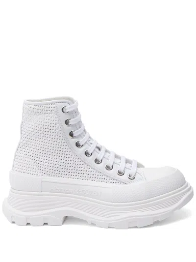 ALEXANDER MCQUEEN INTERWOVEN-DESIGN BOOTS