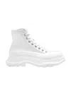 Alexander Mcqueen Tread Slick High-top Sneakers In White