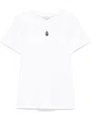 Alexander Mcqueen Monogram Crewneck T-shirt In White