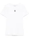 Alexander Mcqueen Monogram Crewneck T-shirt In White