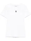 Alexander Mcqueen Monogram Crewneck T-shirt In White